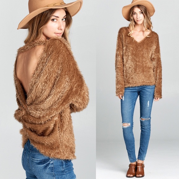 Hanakini Beachwear Sweaters - NWT• Reversible Latte Knotted Sweater•MADE IN 🇺🇸